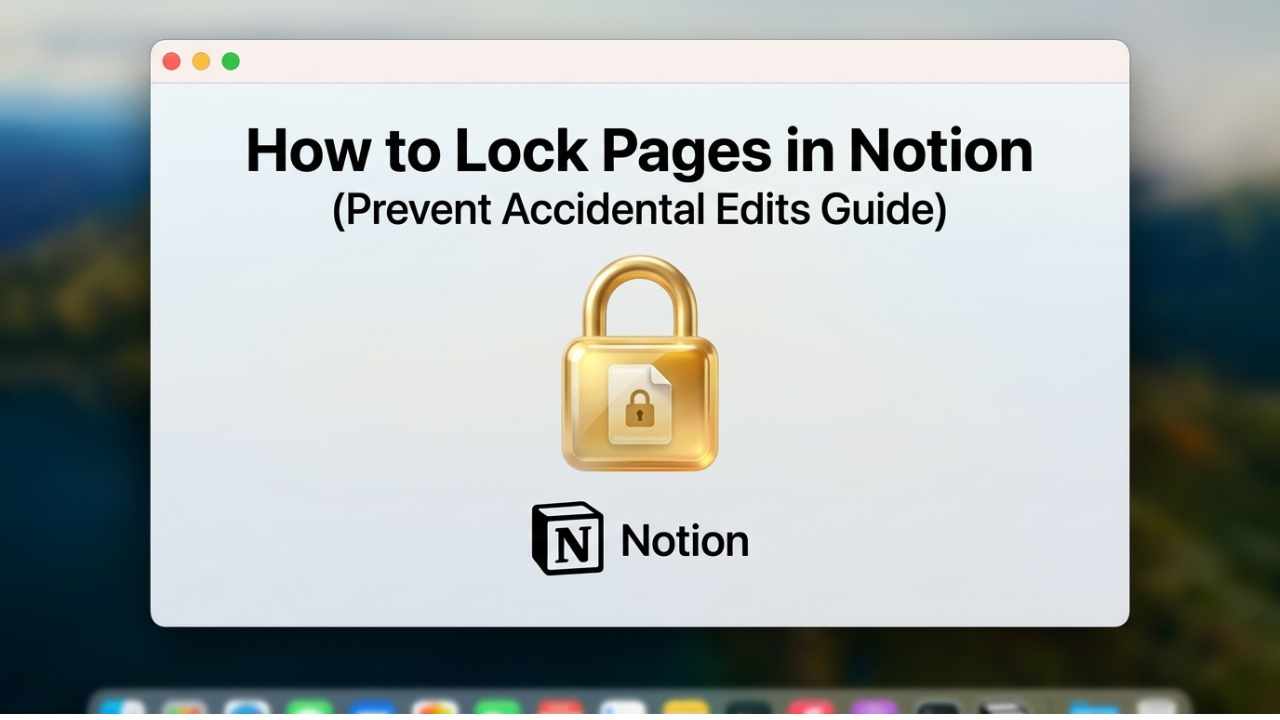 How to Lock Pages in Notion