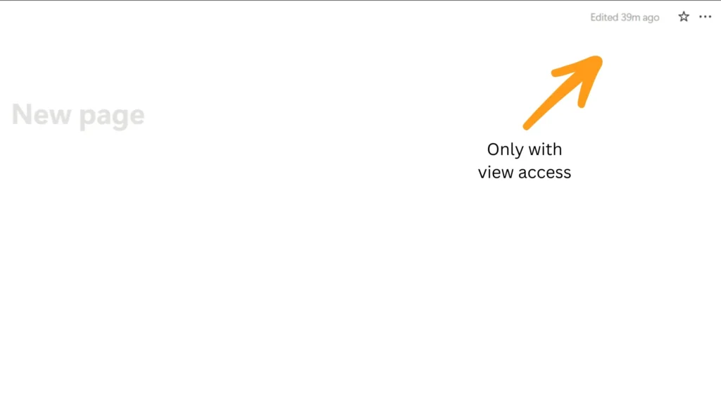 New empty opened notion page in an incognito tab