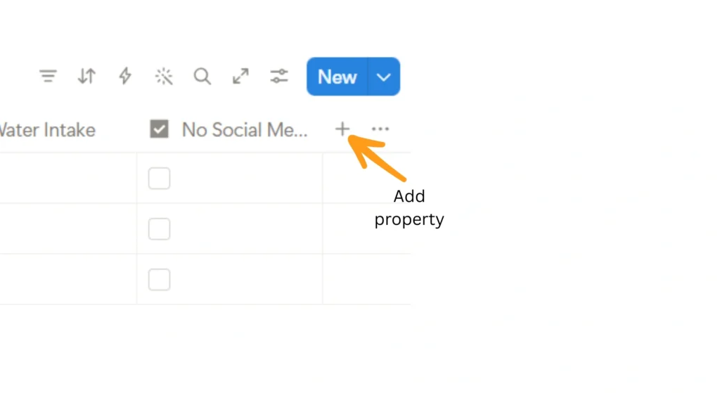 How to Build a Notion Habit Tracker for Students 8 Notion database table adding new property
