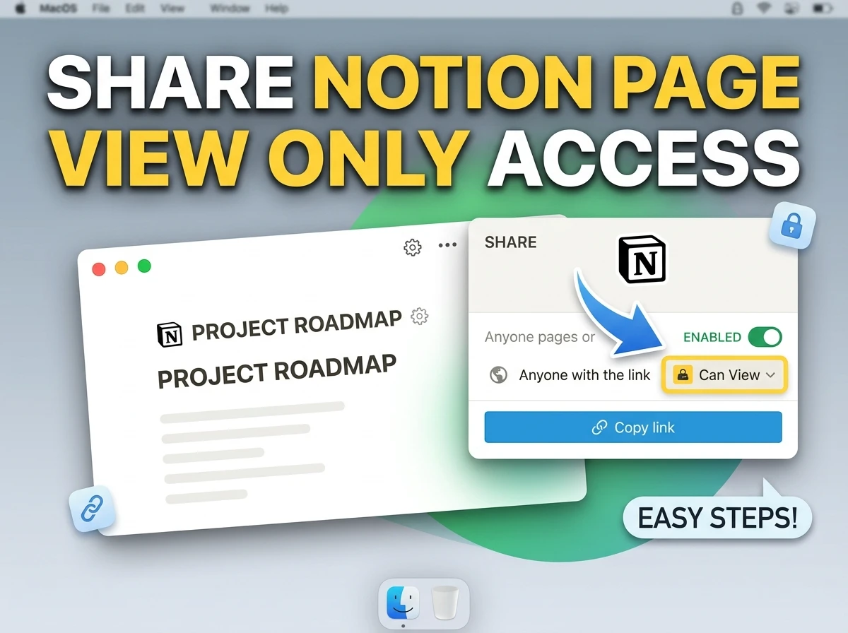 Share a Notion Page With View Only Access