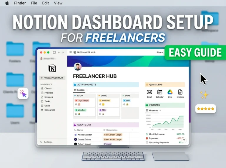 Notion Dashboard Setup for Freelancers (Easy Guide) 26 Notion Dashboard Setup for Freelancers (Easy Guide)
