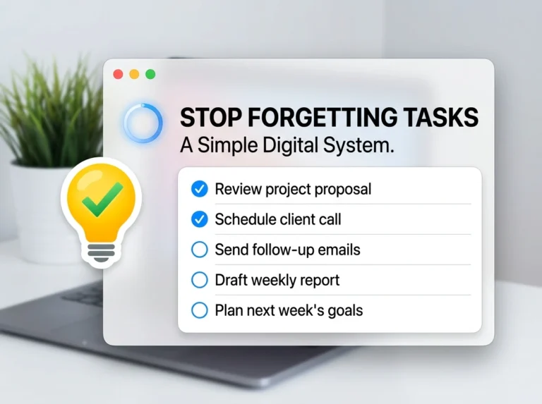 Stop Forgetting Tasks With a Simple Digital System